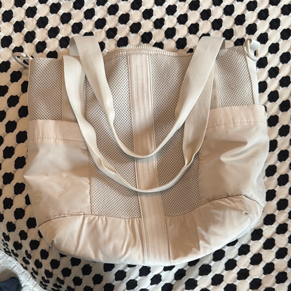 Cream Tote Adidas Gym Bag